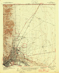 Fort Bliss Texas Historical topographic map, 1:62500 scale, 15 X 15 Minute, Year 1945