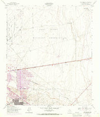 Fort Bliss SE Texas Historical topographic map, 1:24000 scale, 7.5 X 7.5 Minute, Year 1955