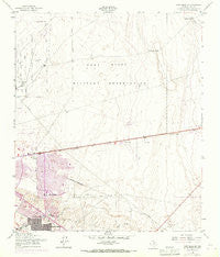 Fort Bliss SE Texas Historical topographic map, 1:24000 scale, 7.5 X 7.5 Minute, Year 1955