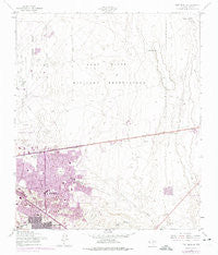 Fort Bliss SE Texas Historical topographic map, 1:24000 scale, 7.5 X 7.5 Minute, Year 1955