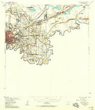 Fort Brown Texas Historical topographic map, 1:62500 scale, 15 X 15 Minute, Year 1955