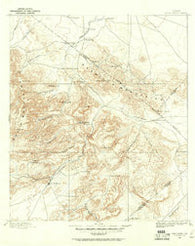 Fort Davis Texas Historical topographic map, 1:125000 scale, 30 X 30 Minute, Year 1894