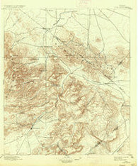 Fort Davis Texas Historical topographic map, 1:125000 scale, 30 X 30 Minute, Year 1897