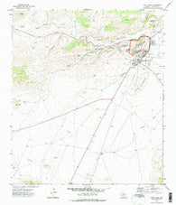 Fort Davis Texas Historical topographic map, 1:24000 scale, 7.5 X 7.5 Minute, Year 1972
