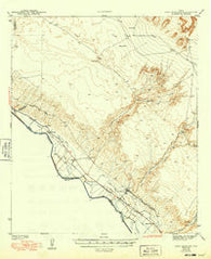 Fort Hancock Texas Historical topographic map, 1:62500 scale, 15 X 15 Minute, Year 1943