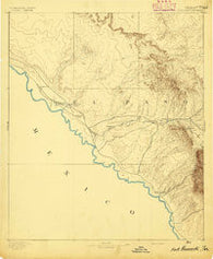 Fort Hancock Texas Historical topographic map, 1:125000 scale, 30 X 30 Minute, Year 1894