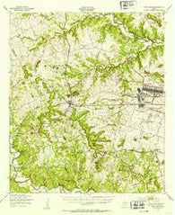 Fort Hood Texas Historical topographic map, 1:62500 scale, 15 X 15 Minute, Year 1947