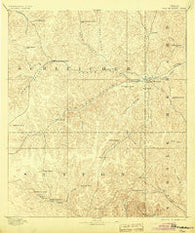 Fort McKavett Texas Historical topographic map, 1:125000 scale, 30 X 30 Minute, Year 1893