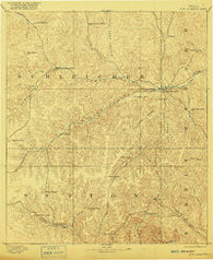 Fort McKavett Texas Historical topographic map, 1:125000 scale, 30 X 30 Minute, Year 1893