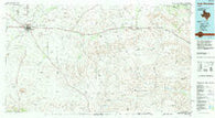 Fort Stockton Texas Historical topographic map, 1:100000 scale, 30 X 60 Minute, Year 1985