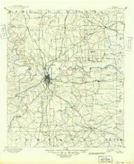 Fort Worth Texas Historical topographic map, 1:125000 scale, 30 X 30 Minute, Year 1894