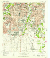 Fort Worth Texas Historical topographic map, 1:24000 scale, 7.5 X 7.5 Minute, Year 1955