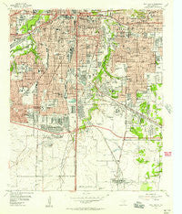 Fort Worth Texas Historical topographic map, 1:24000 scale, 7.5 X 7.5 Minute, Year 1955