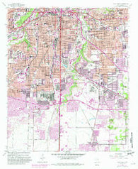 Fort Worth Texas Historical topographic map, 1:24000 scale, 7.5 X 7.5 Minute, Year 1955
