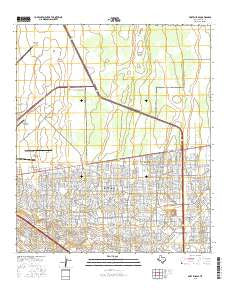 Fort Bliss SE Texas Current topographic map, 1:24000 scale, 7.5 X 7.5 Minute, Year 2016