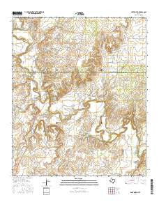 Fort Griffin Texas Current topographic map, 1:24000 scale, 7.5 X 7.5 Minute, Year 2016