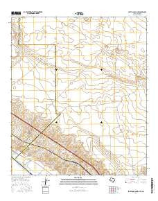 Fort Hancock NW Texas Current topographic map, 1:24000 scale, 7.5 X 7.5 Minute, Year 2016