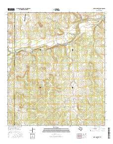 Fort McKavett Texas Current topographic map, 1:24000 scale, 7.5 X 7.5 Minute, Year 2016