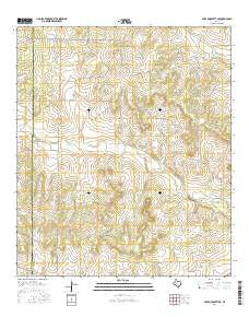 Fort McKavett NE Texas Current topographic map, 1:24000 scale, 7.5 X 7.5 Minute, Year 2016