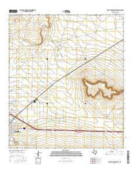 Fort Stockton East Texas Current topographic map, 1:24000 scale, 7.5 X 7.5 Minute, Year 2016