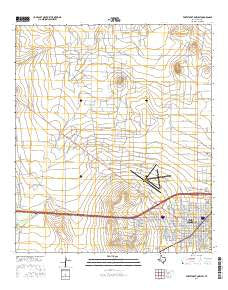 Fort Stockton West Texas Current topographic map, 1:24000 scale, 7.5 X 7.5 Minute, Year 2016