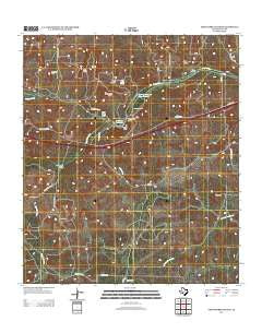 Fort Terrett Ranch Texas Historical topographic map, 1:24000 scale, 7.5 X 7.5 Minute, Year 2012