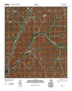Four Mills Texas Historical topographic map, 1:24000 scale, 7.5 X 7.5 Minute, Year 2010
