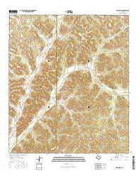 Four Mills Texas Current topographic map, 1:24000 scale, 7.5 X 7.5 Minute, Year 2016