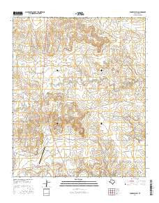 Fourmile Hill Texas Current topographic map, 1:24000 scale, 7.5 X 7.5 Minute, Year 2016