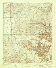 Fourways Texas Historical topographic map, 1:62500 scale, 15 X 15 Minute, Year 1936