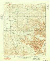 Fourways Texas Historical topographic map, 1:62500 scale, 15 X 15 Minute, Year 1936