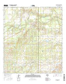 Fowlerton Texas Current topographic map, 1:24000 scale, 7.5 X 7.5 Minute, Year 2016