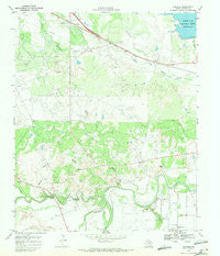 Fowlkes Texas Historical topographic map, 1:24000 scale, 7.5 X 7.5 Minute, Year 1968