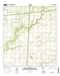 Francitas Texas Current topographic map, 1:24000 scale, 7.5 X 7.5 Minute, Year 2016