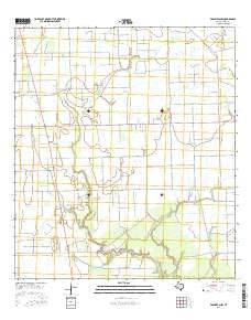 Francitas NW Texas Current topographic map, 1:24000 scale, 7.5 X 7.5 Minute, Year 2016