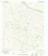 Frankel City Texas Historical topographic map, 1:24000 scale, 7.5 X 7.5 Minute, Year 1971