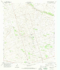 Frankel City Texas Historical topographic map, 1:24000 scale, 7.5 X 7.5 Minute, Year 1971