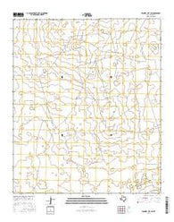 Frankel City SW Texas Current topographic map, 1:24000 scale, 7.5 X 7.5 Minute, Year 2016
