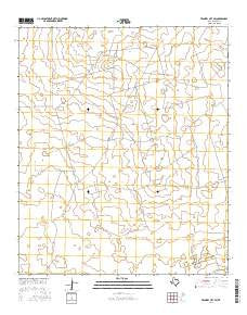 Frankel City SW Texas Current topographic map, 1:24000 scale, 7.5 X 7.5 Minute, Year 2016
