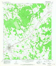 Franklin Texas Historical topographic map, 1:24000 scale, 7.5 X 7.5 Minute, Year 1965