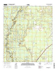 Franklin Lake Texas Current topographic map, 1:24000 scale, 7.5 X 7.5 Minute, Year 2016