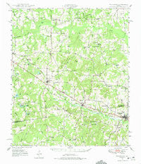 Frankston Texas Historical topographic map, 1:62500 scale, 15 X 15 Minute, Year 1949