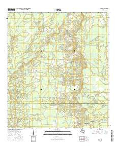 Fred Texas Current topographic map, 1:24000 scale, 7.5 X 7.5 Minute, Year 2016
