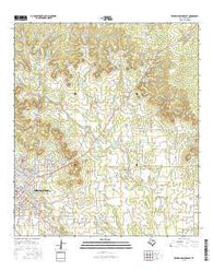 Fredericksburg East Texas Current topographic map, 1:24000 scale, 7.5 X 7.5 Minute, Year 2016