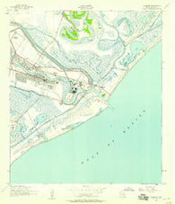 Freeport Texas Historical topographic map, 1:24000 scale, 7.5 X 7.5 Minute, Year 1943