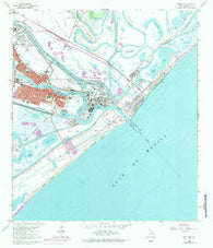 Freeport Texas Historical topographic map, 1:24000 scale, 7.5 X 7.5 Minute, Year 1964