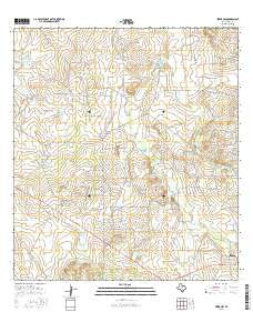Freer NW Texas Current topographic map, 1:24000 scale, 7.5 X 7.5 Minute, Year 2016