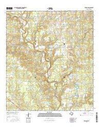 Frelsburg Texas Current topographic map, 1:24000 scale, 7.5 X 7.5 Minute, Year 2016