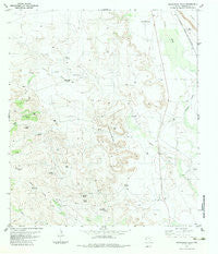 Frenchman Hills Texas Historical topographic map, 1:24000 scale, 7.5 X 7.5 Minute, Year 1983