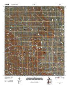 Frenchman Hills Texas Historical topographic map, 1:24000 scale, 7.5 X 7.5 Minute, Year 2010